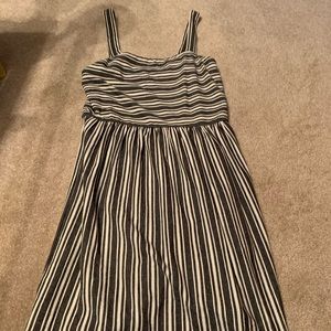 black and white ann taylor loft dress